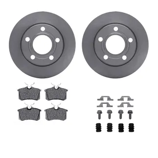 R1 Concepts WFWH1-73026 E- Line Series Brake Rotor W/ Ceramic Brake Pads & Hdw